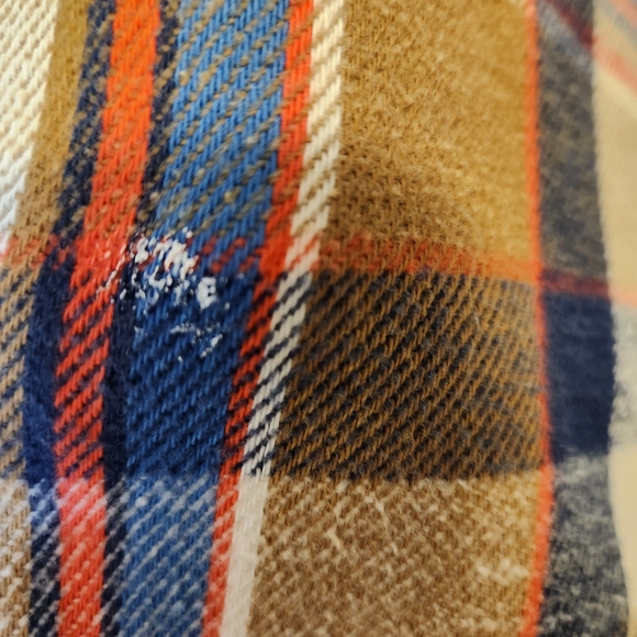 Men's Casual Plaid Button-Down Shirt - Brown and Blue - Picture 6 of 8